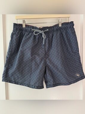 Ted Baker Men's Navy Geometric Swim Trunk lobster size 3 medium